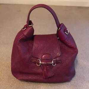 Authentic leather Gucci bag.12&13 dimensions.